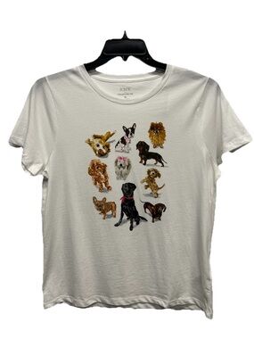 J. Crew Collector Tee Dog Lovers CR061 Size XL